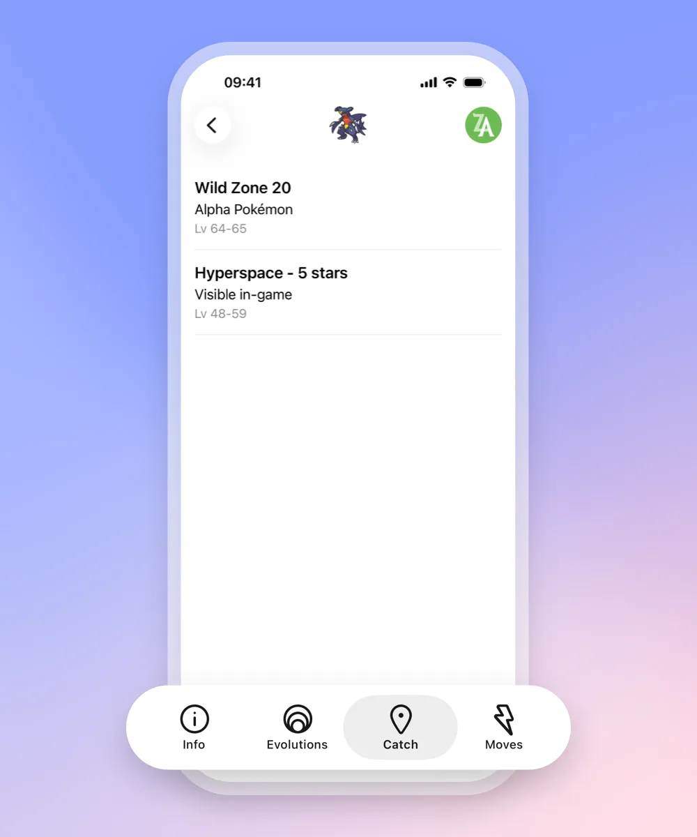 Pokémon catch locations by game
