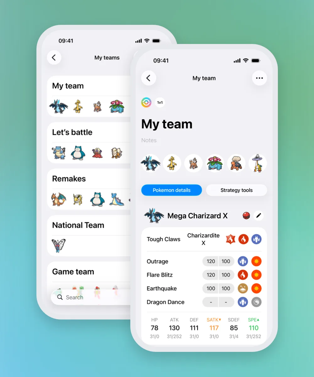 Pokémon team builder with strategic analysis tools